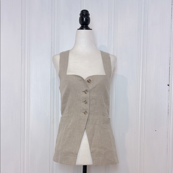 Faithfull the Brand Tops - NWOT FAITHFULL THE BRAND Flax Linen Bustier Vest – Elegant & Timeless